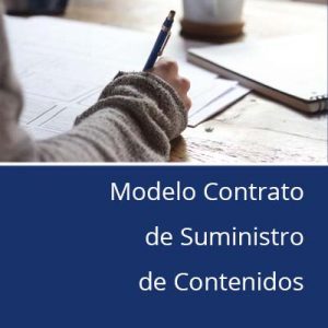 Modelo contrato de suministro de contenidos