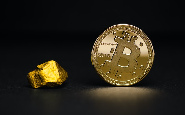 Moneda de oro de Bitcoin